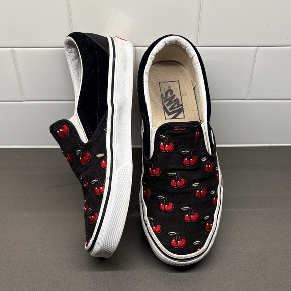 Vans Shoes - Cherry Embroidered Vans
